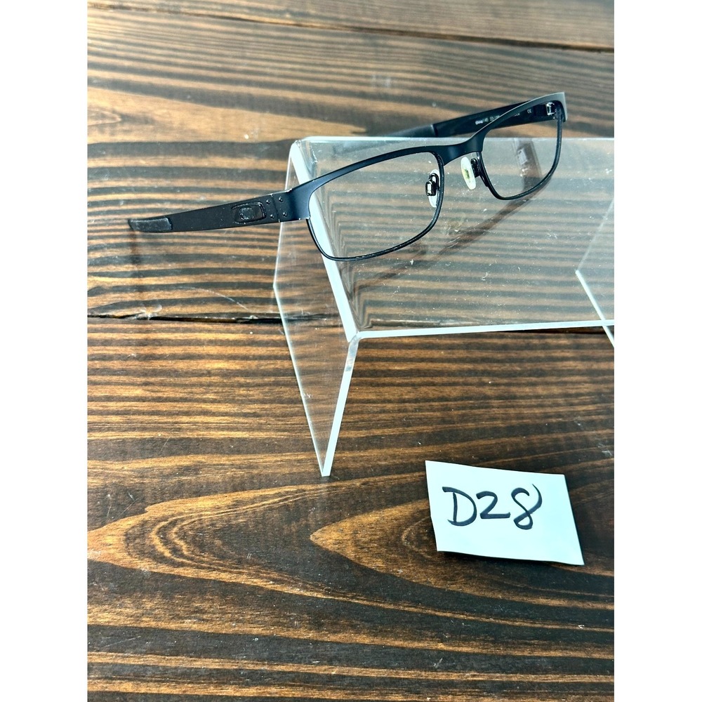 Oakley Metal Plate 22-198 Unisex Matte Black Eyeglasses Rectangular Full Rim
